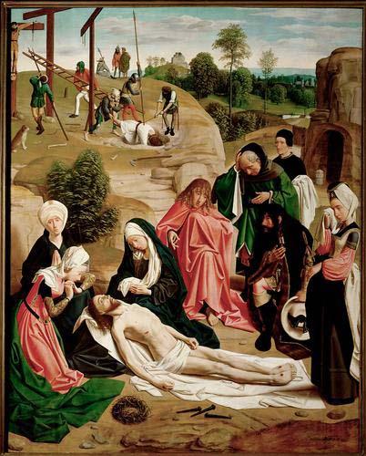 Geertgen Tot Sint Jans Geertgen painted The Lamentation of Christ for the altarpiece of the monastery of the Knights of Saint John in Haarlem France oil painting art